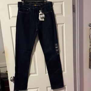 Eddie Bauer Men’s Navy Slim Straight Jeans